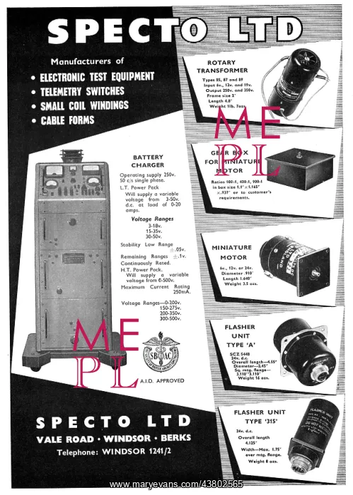 : Specto Electronics Test Equipment, Telemetry Switches : Specto Electronics Test Equipment, Telemetry Switches