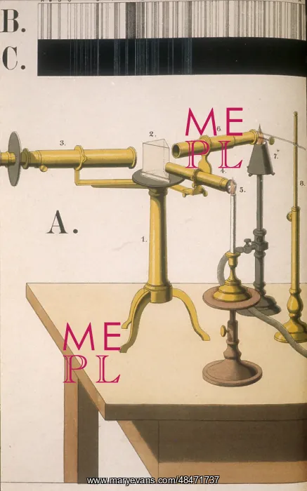: Spectroscope of the type used by Gustave Robert : Spectroscope of the type used by Gustave Robert