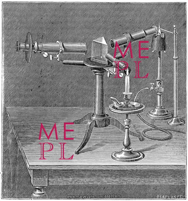 : Spectroscope of the type used by Robert Wilhelm : Spectroscope of the type used by Robert Wilhelm