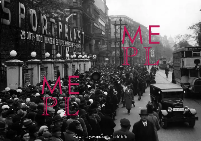 : Before a speech by Adolf Hitler, 1933 : Before a speech by Adolf Hitler, 1933