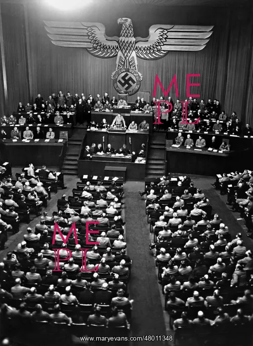 : The speech of Adolf Hitler in a Diet session in the Kroll Op : The speech of Adolf Hitler in a Diet session in the Kroll Op