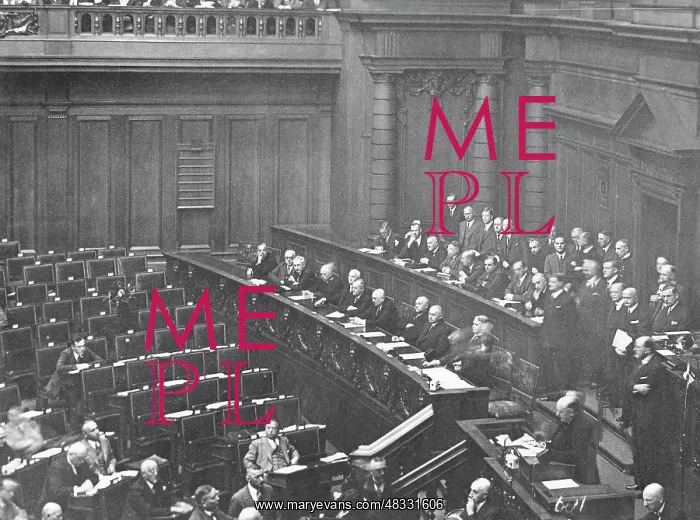  : The speech of Bruening in the Reichstag without