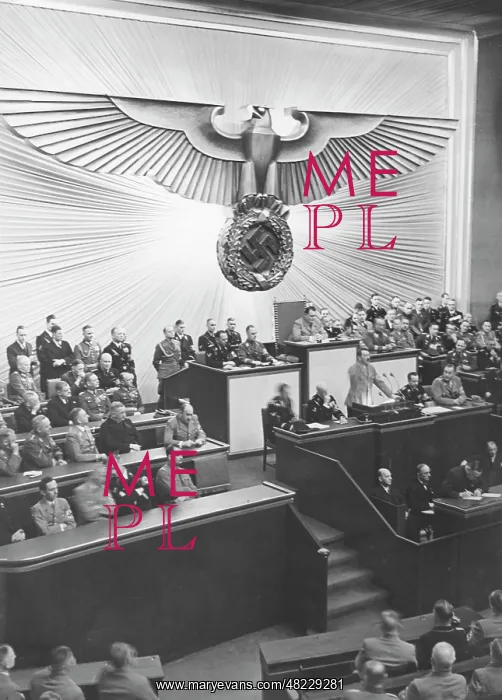 : Speech of Hitler during a session of the Reichstag in the : Speech of Hitler during a session of the Reichstag in the