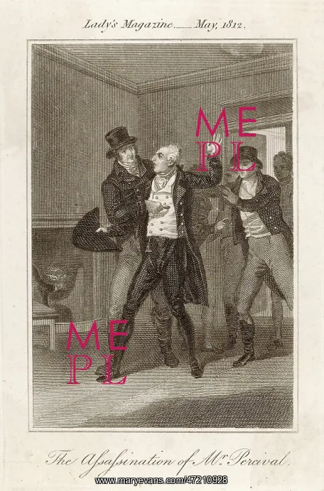 : Spencer Perceval murdered 1812 : Spencer Perceval murdered 1812