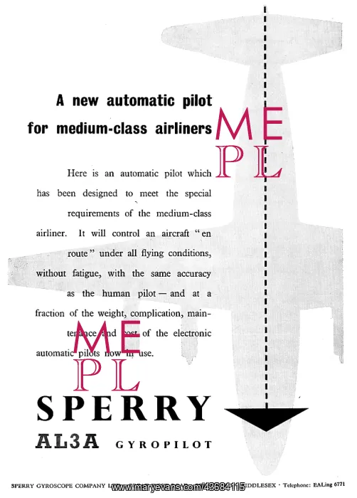 : Sperry Aircraft Instruments & Autopilots : Sperry Aircraft Instruments & Autopilots