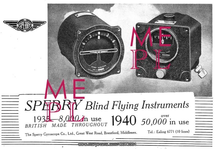 : Sperry Blind Flying Instruments & Autopilots : Sperry Blind Flying Instruments & Autopilots
