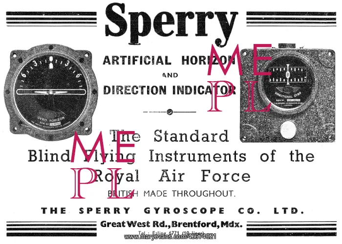 : Sperry Blind Flying Instruments & Autopilots : Sperry Blind Flying Instruments & Autopilots