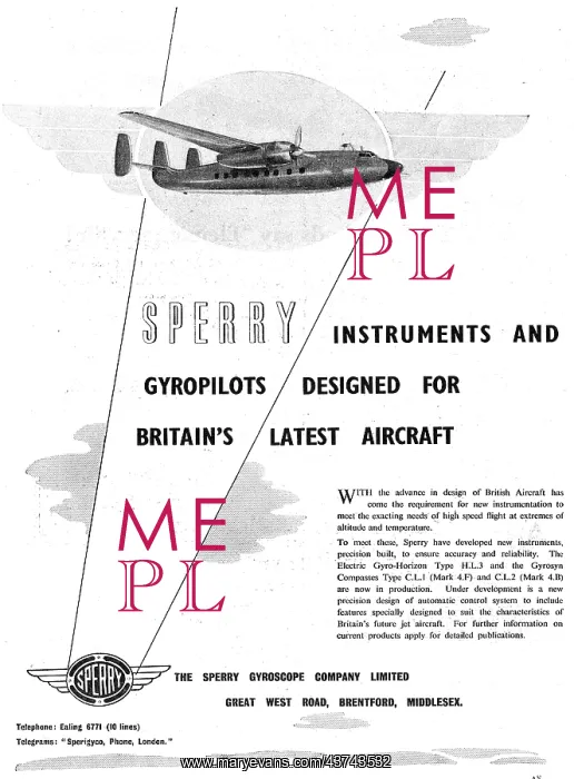 : Sperry Flight & Navigational Instruments : Sperry Flight & Navigational Instruments