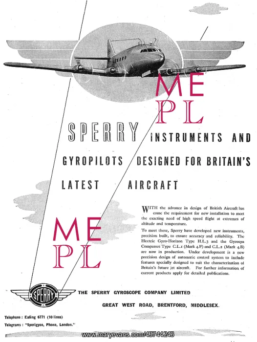 : Sperry Flight & Navigational Instruments : Sperry Flight & Navigational Instruments