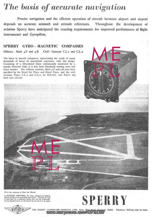 : Sperry Flight & Navigational Instruments : Sperry Flight & Navigational Instruments
