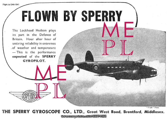 : Sperry Gyropilot On The Lockheed Hudson : Sperry Gyropilot On The Lockheed Hudson