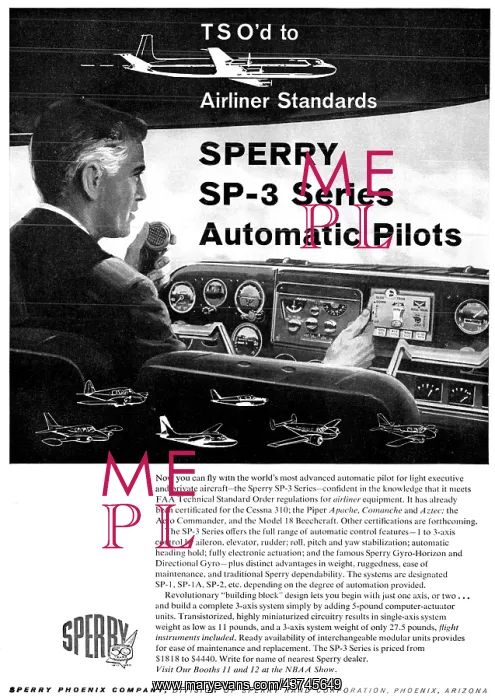 : Sperry SP-3 Autopilot : Sperry SP-3 Autopilot
