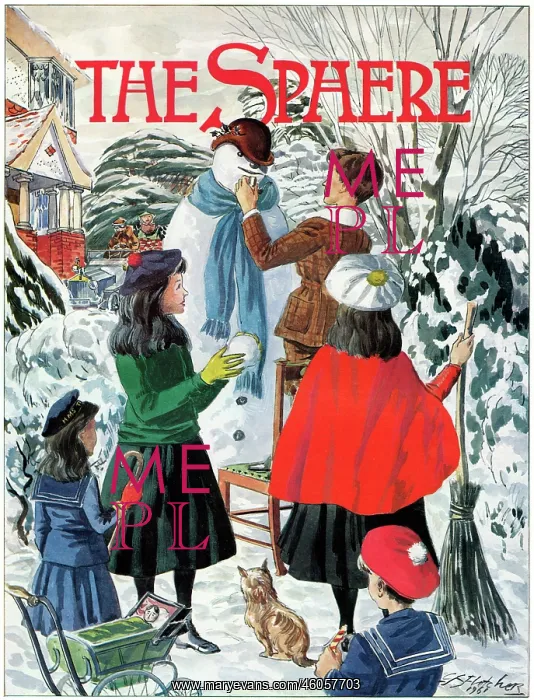 : The Sphere Christmas Number - a scene from 1912 : The Sphere Christmas Number - a scene from 1912