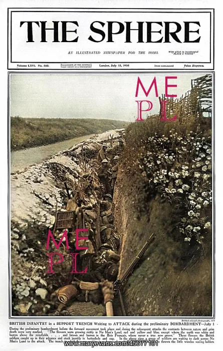: Sphere cover - British infantry waiting in trench to attack : Sphere cover - British infantry waiting in trench to attack