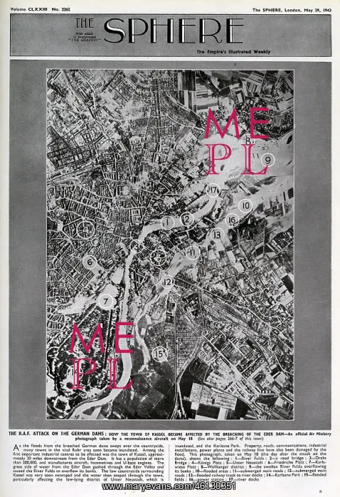 : Sphere cover - The Dambusters raid on German dams : Sphere cover - The Dambusters raid on German dams