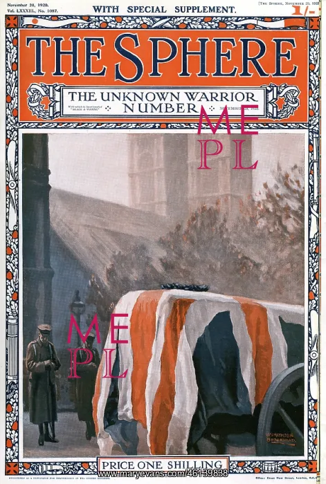 : Sphere cover - Unknown Warrior number, 1920 : Sphere cover - Unknown Warrior number, 1920