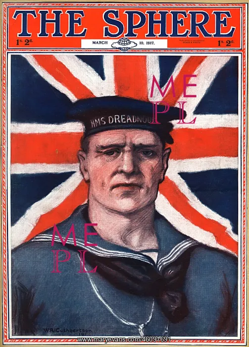 : Sphere cover, WW1 patriotic sailor : Sphere cover, WW1 patriotic sailor
