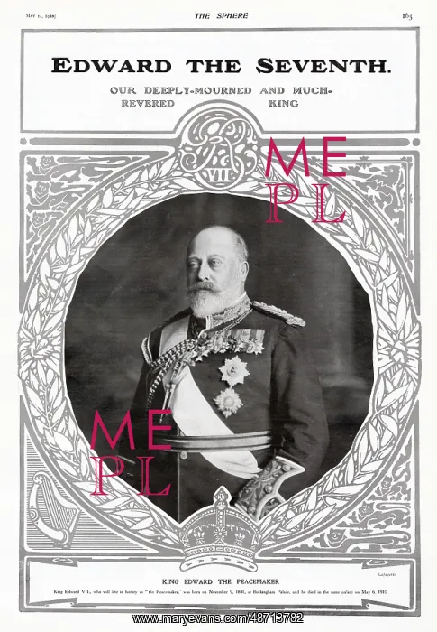 : The Sphere - Death of King Edward VII : The Sphere - Death of King Edward VII