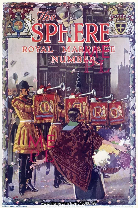 : The Sphere Royal Marriage Number, cover : The Sphere Royal Marriage Number, cover