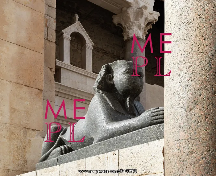 : Sphinx, Peristyle, Diocletian's Palace, Split, Croatia : Sphinx, Peristyle, Diocletian's Palace, Split, Croatia