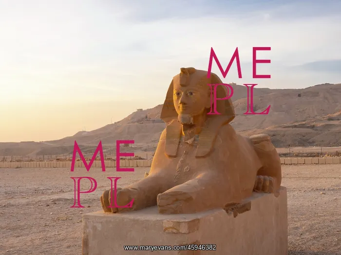: Sphinx, Temple of Hatshepsut, Theban Necropolis, Egypt : Sphinx, Temple of Hatshepsut, Theban Necropolis, Egypt