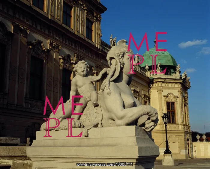 : Sphinx at the Upper Belvedere. 18th century. Vienna : Sphinx at the Upper Belvedere. 18th century. Vienna