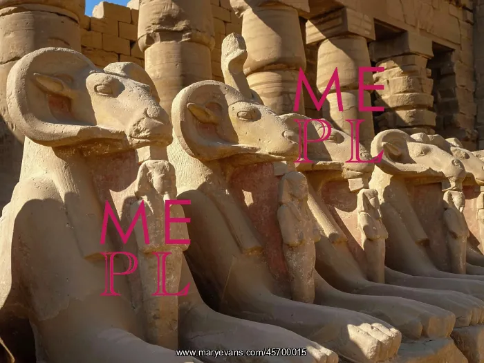 : Sphinxes, Karnak Temple, Thebes, Luxor, Egypt : Sphinxes, Karnak Temple, Thebes, Luxor, Egypt