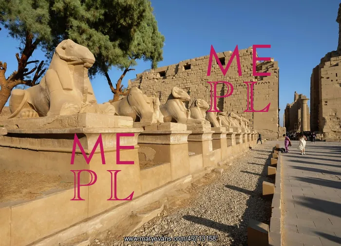 : Sphinxes, Karnak Temple, Thebes, Luxor, Egypt : Sphinxes, Karnak Temple, Thebes, Luxor, Egypt