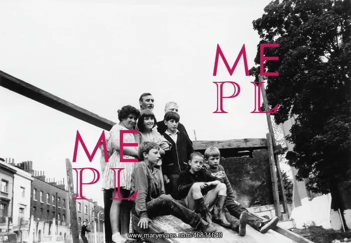 : Spike Milligan at adventure playground opening : Spike Milligan at adventure playground opening