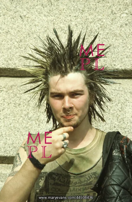  : Spiked haired Punk 1980s