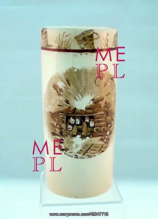 : Spill vase with ornate border - Bairnsfatherware : Spill vase with ornate border - Bairnsfatherware