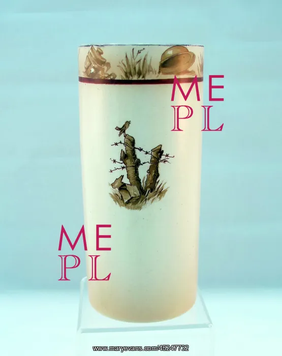 : Spill vase with ornate border - Bairnsfatherware : Spill vase with ornate border - Bairnsfatherware