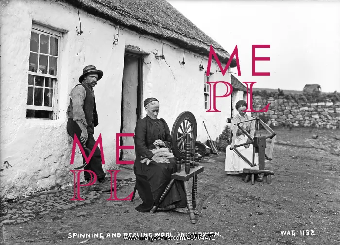 : Spinning and Reeling Wool, Inishowen : Spinning and Reeling Wool, Inishowen