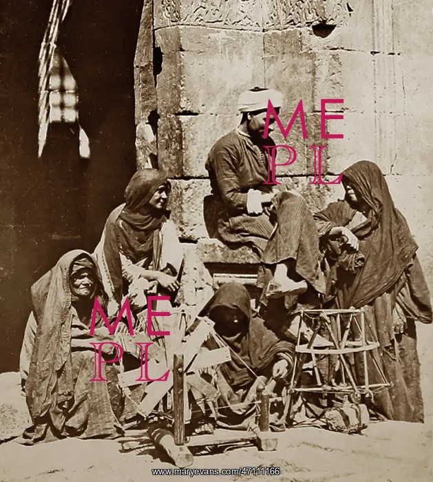  : Spinning wool, Egypt, Victorian period