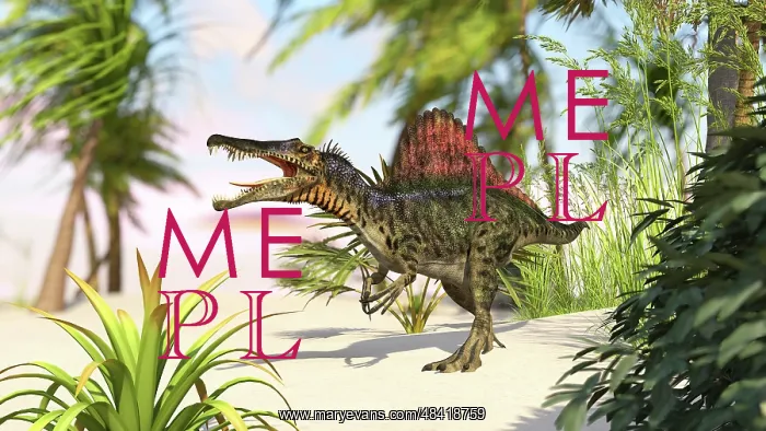 : Spinosaurus hunting for its next meal : Spinosaurus hunting for its next meal