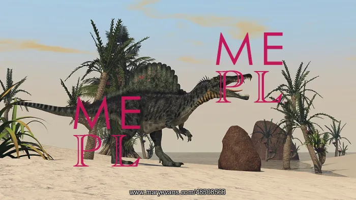 : Spinosaurus hunting for its next meal : Spinosaurus hunting for its next meal