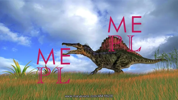 : Spinosaurus hunting in prehistoric grasslands : Spinosaurus hunting in prehistoric grasslands