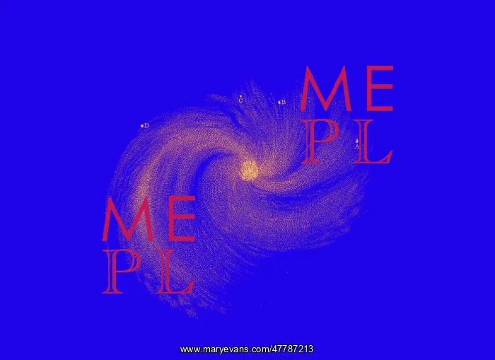 : Spiral Galaxy, M99, William Parsons, 1850 : Spiral Galaxy, M99, William Parsons, 1850