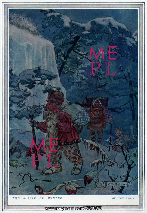 : The Spirit of Winter by Louis Bailly : The Spirit of Winter by Louis Bailly