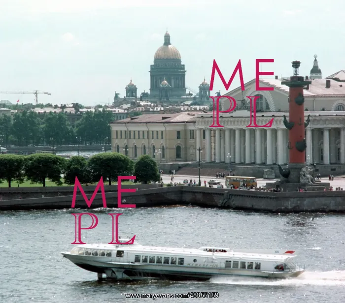 : Spit of Vasilyevsky Island in Leningrad, 1987 : Spit of Vasilyevsky Island in Leningrad, 1987