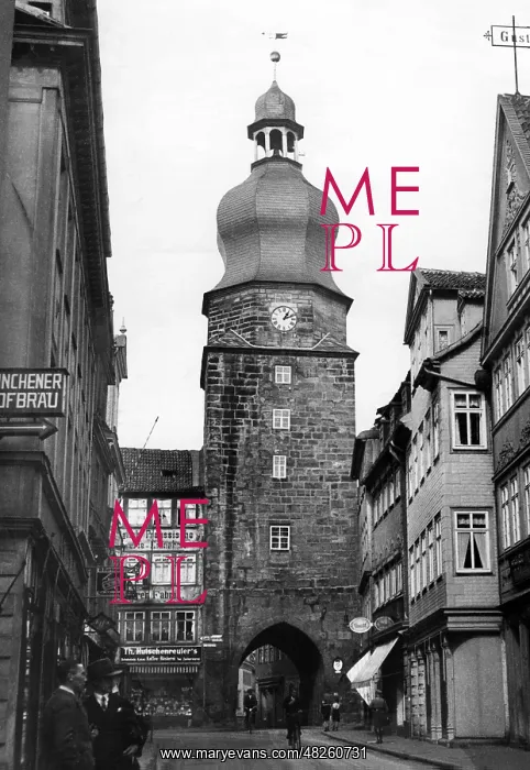 : Spitaltor in Coburg, around 1930 : Spitaltor in Coburg, around 1930
