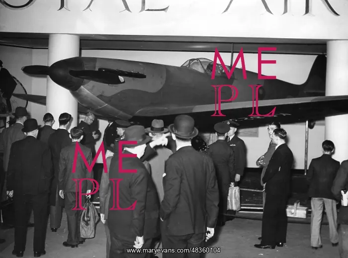 : A Spitfire type aircraft, 1939 : A Spitfire type aircraft, 1939