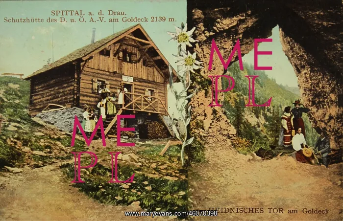 : Spittal an der Drau. Alpine hut of D. u. S : Spittal an der Drau. Alpine hut of D. u. S