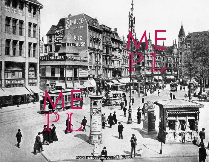 : Spittelmarkt in Berlin, 1900 : Spittelmarkt in Berlin, 1900