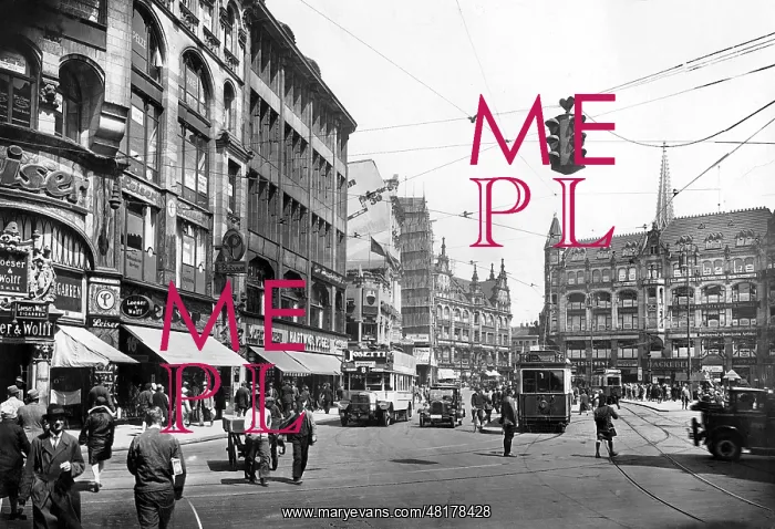 : Spittelmarkt in Berlin, 1927 : Spittelmarkt in Berlin, 1927