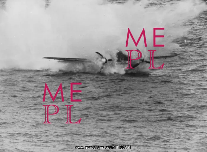 : Splashdown of a Messerschmitt Me 110, 1940 : Splashdown of a Messerschmitt Me 110, 1940