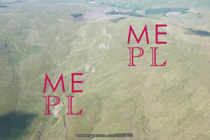 : Spoil heaps and trackway associated with the construction : Spoil heaps and trackway associated with the construction