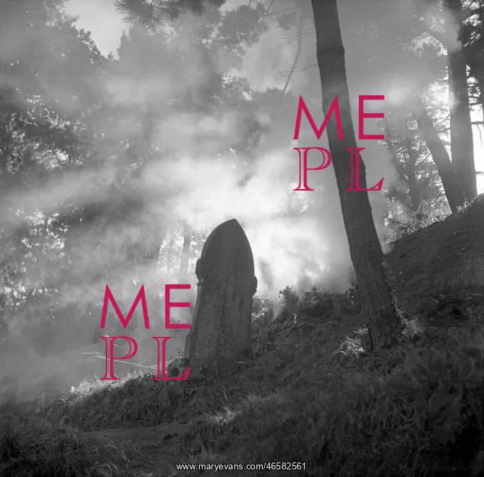 : Spooky church gravestone : Spooky church gravestone