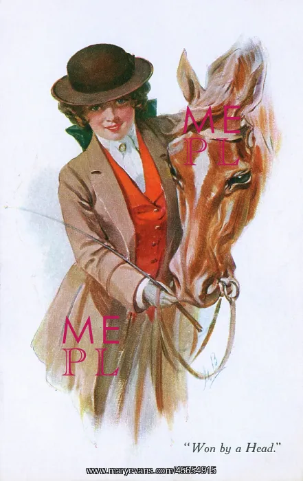 : Sporting Gal and her winning racehorse : Sporting Gal and her winning racehorse