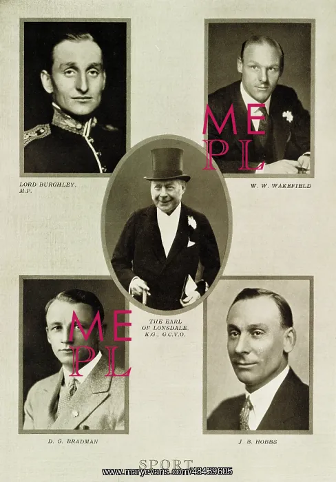 : Sporting leaders during the reign of King George V : Sporting leaders during the reign of King George V